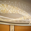 Lustre de cristal fascinante com projeto moderno e personalizado